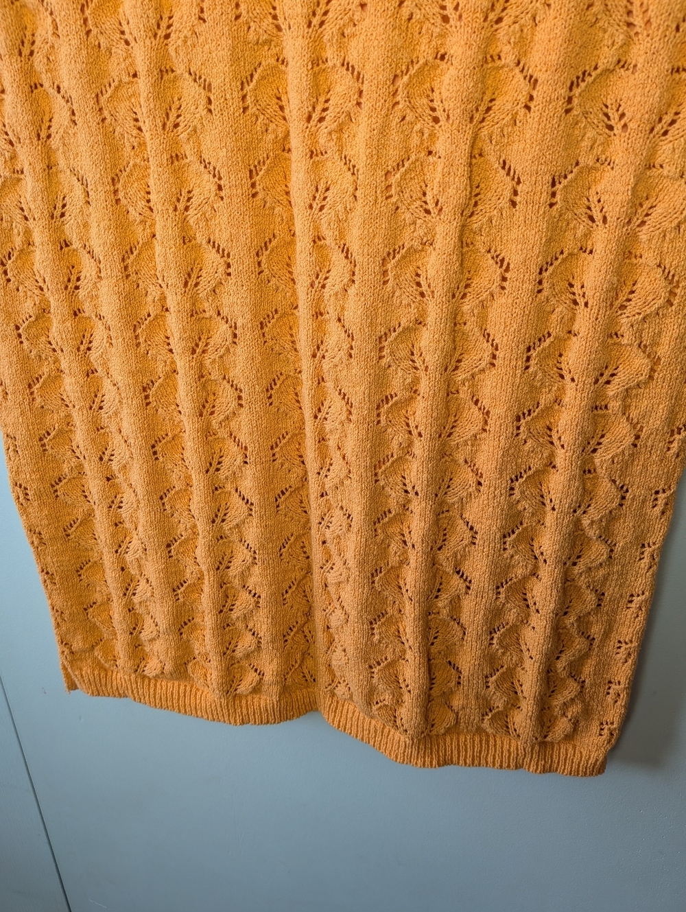 ADDITION ELLE Plus Size Crochet Midi Skirt Women Orange Size 4X Stretch Colorful - Picture 4 of 12